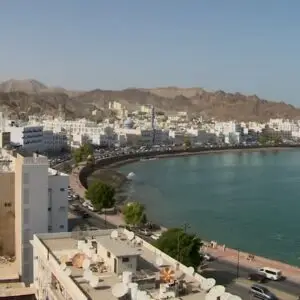 Landscape shot of Mutrah, Muscat, Oman